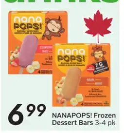 Sobeys NANAPOPS! Frozen Dessert Bars offer