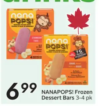 Sobeys NANAPOPS! Frozen Dessert Bars offer