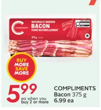Sobeys COMPLIMENTS Bacon offer