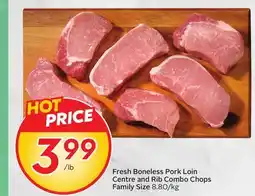 Sobeys Fresh Boneless Pork Loin Centre and Rib Combo Chops offer