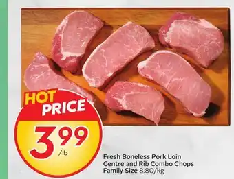 Sobeys Fresh Boneless Pork Loin Centre and Rib Combo Chops offer