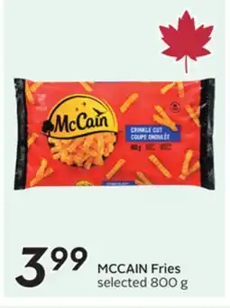 Sobeys MCCAIN Fries offer
