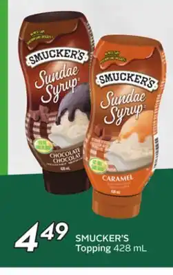 Sobeys SMUCKER'S Topping offer