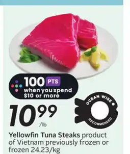 Sobeys Yellowfin Tuna Steaks offer