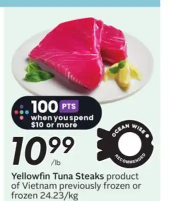 Sobeys Yellowfin Tuna Steaks offer