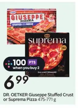 Sobeys DR. OETKER Giuseppe Stuffed Crust or Suprema Pizza offer