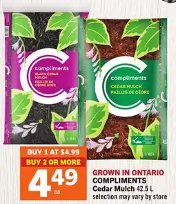 Foodland COMPLIMENTS Cedar Mulch offer