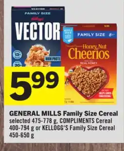 Foodland GENERAL MILLS Family Size Cereal offer
