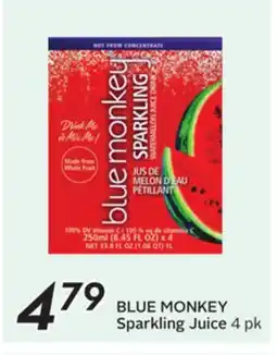 Sobeys BLUE MONKEY Sparkling Juice offer
