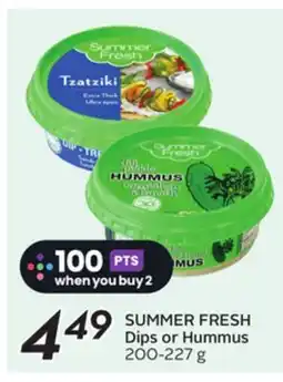 Sobeys SUMMER FRESH Dips or Hummus offer
