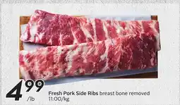 Sobeys Fresh Pork Side Ribs offer