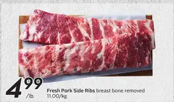 Sobeys Fresh Pork Side Ribs offer