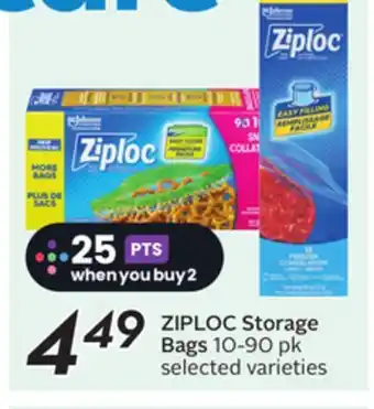 Sobeys ZIPLOC Storage Bags offer