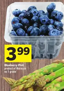 Foodland Blueberry Pint product of Morocco no 1 grade offer