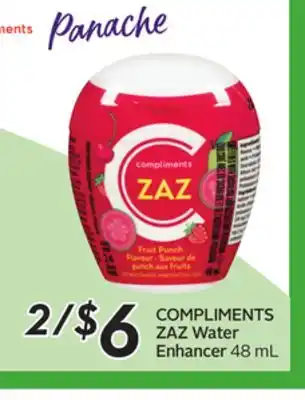 Sobeys COMPLIMENTS ZAZ Water Enhancer offer