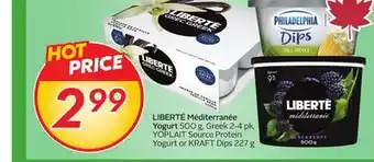 Sobeys LIBERTÉ Méditerranée Yogurt offer
