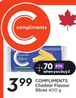 Sobeys COMPLIMENTS Cheddar Flavour Slices offer