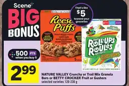Foodland NATURE VALLEY Crunchy or Trail Mix Granola Bars or CROCKER Fruit or Gushers offer