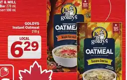 Foodland GOLDYS Instant Oatmeal offer