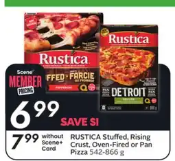 Sobeys RUSTICA Stuffed, Rising Crust, Oven-Fired or Pan Pizza offer
