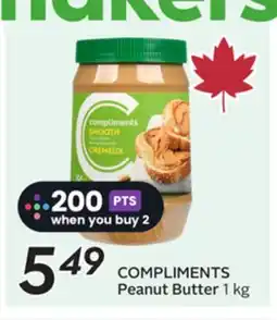 Sobeys COMPLIMENTS Peanut Butter offer
