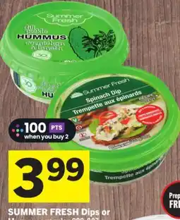 Foodland SUMMER FRESH Dips or Hummus offer