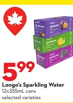 Longo's Sparkling Water offer