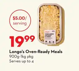Longo's Longo's Oven-Ready Meals offer