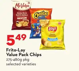 Longo's Frito-Lay Value Pack Chips offer