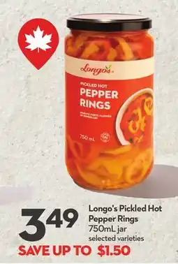 Longo's Pickled Hot Pepper Rings offer