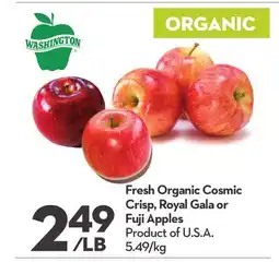 Longo's Fresh Organic Cosmic Crisp, Royal Gala or Fuji Apples offer
