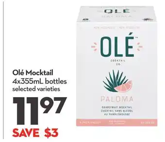 Longo's Olé Mocktail offer