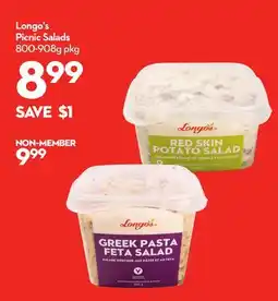 Longo's Picnic Salads offer
