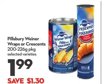 Longo's Weiner Wraps or Crescents offer