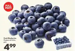 Longo's Fresh Blueberries offer
