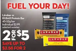 Longo's Lärabar or RXBAR Protein Bar offer