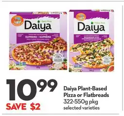 Longo's Plant-Based Pizza or Flatbreads offer