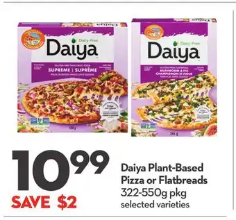 Longo's Plant-Based Pizza or Flatbreads offer