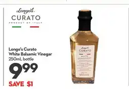 Longo's Curato White Balsamic Vinegar offer