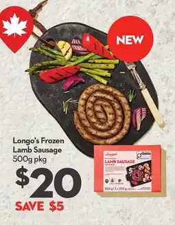 Longo's Frozen Lamb Sausage offer