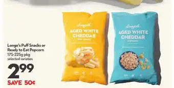 Longo's Puff Snacks or Ready to Eat Popcorn offer