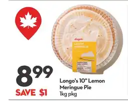 Longo's 10 Lemon Meringue Pie offer