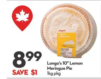 Longo's 10 Lemon Meringue Pie offer
