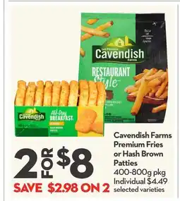 Longo's Cavendish Farms Premium Fries or Hash Brown Patties offer