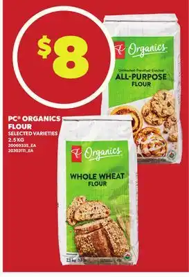Loblaws PC ORGANICS FLOUR, 2.5KG offer