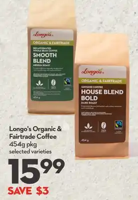 Longo's Longo's Organic & Fairtrade Coffee offer