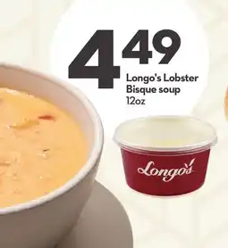 Longo's Lobster Bisque soup offer