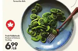 Longo's Fresh Fiddleheads offer