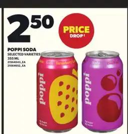 Loblaws POPPI SODA, 355 ML offer
