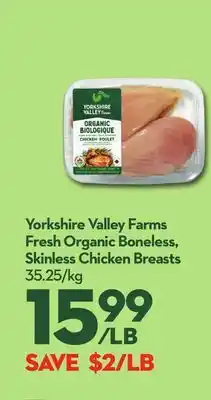 Longo's Fresh Organic Boneless, Skinless Chicken Breasts offer